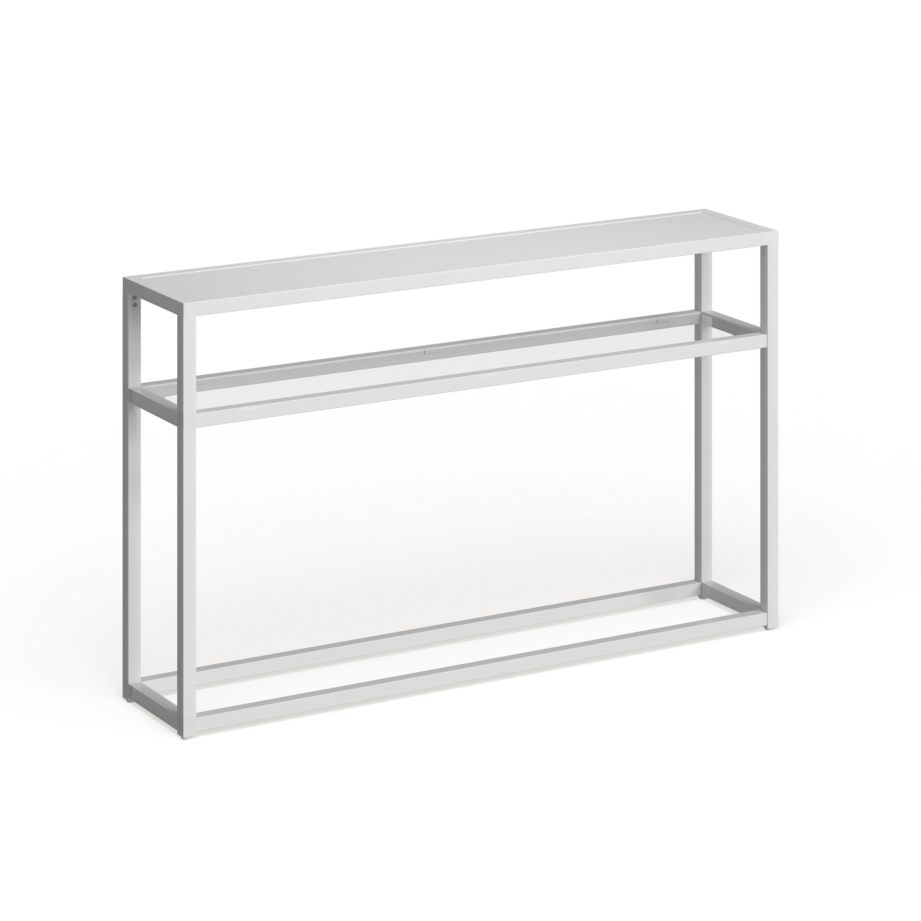 Holly Martin Baldrick Narrow Console Table White Overstock 14521094 Modern console tables create storage and decor space with minimal floor footprint. holly martin baldrick narrow console table white