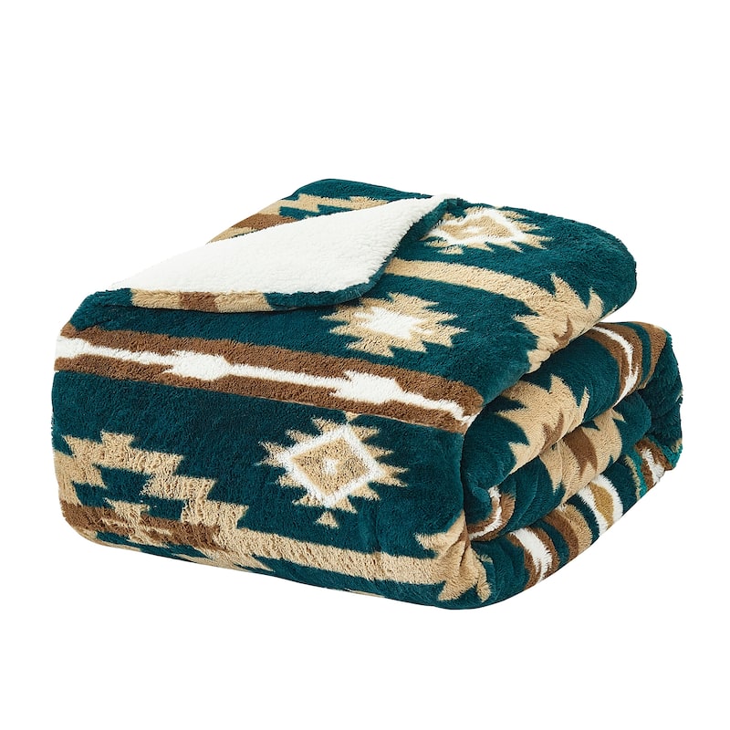 Southwest faux fur comforter