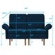 preview thumbnail 31 of 41, Modern Solid Wood Frame Tufted Sofa Bed with Adjustable Armrest