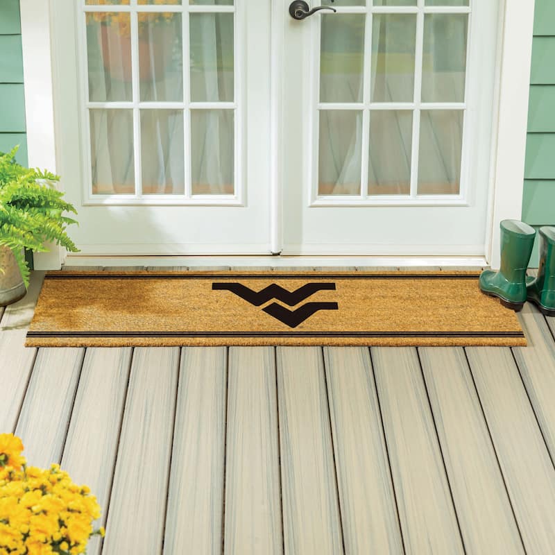 West Virginia University Monochrome Indoor/Outdoor Coir Door Mat