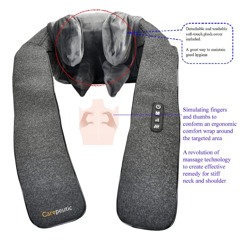 Carepeutic Finger Squeezing Neck and Shoulder 5D Massager
