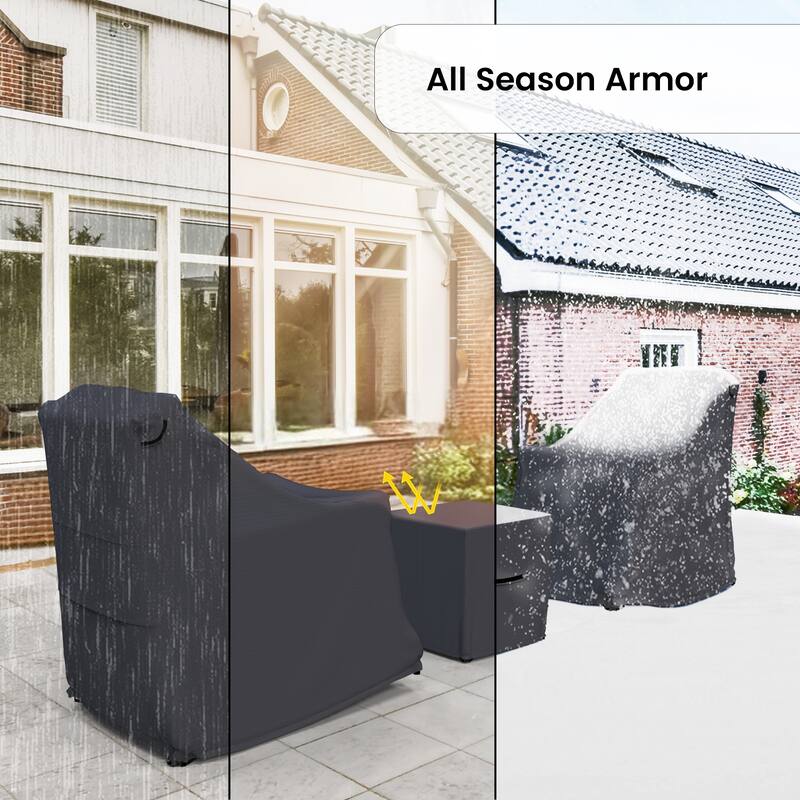 Forever Patio 3 Piece Furniture Cover For Outdoor Rocking Chair - 40 x 26 x 39