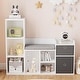 preview thumbnail 8 of 6, Kids Bookshelf 44.1in Width Toy Storage Organizer