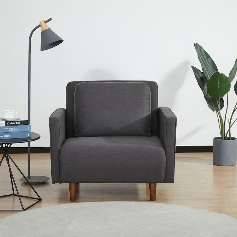Artdeco Panama Convertible Chair - Charcoal