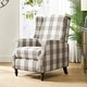 preview thumbnail 1 of 10, Damaris Mid-Century Modern Manual Pushback Recliner with Wingback Design by HULALA HOME Beige
