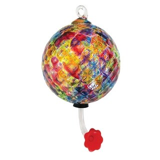 Shop Glass Eye Studio Rainbow Glass Hummingbird Feeder Nectar Bird