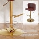 preview thumbnail 21 of 46, Swivel Bar Stools Set of 2, Modern PU Bar Stools with Backs - Counter Height