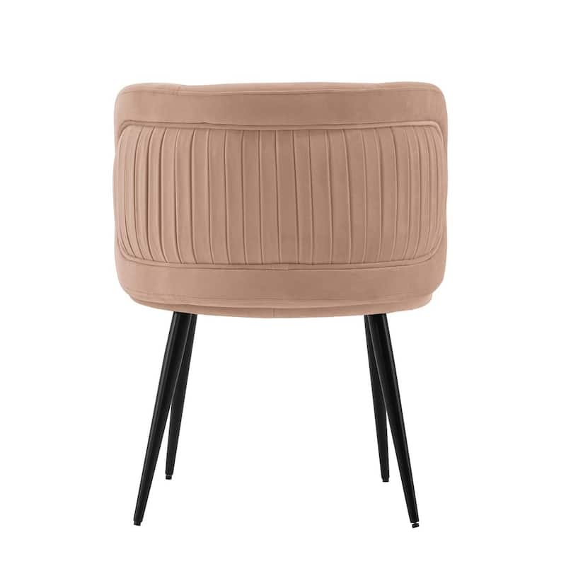 Manhattan Comfort Modern Kaya Pleated Velvet Dining Chair