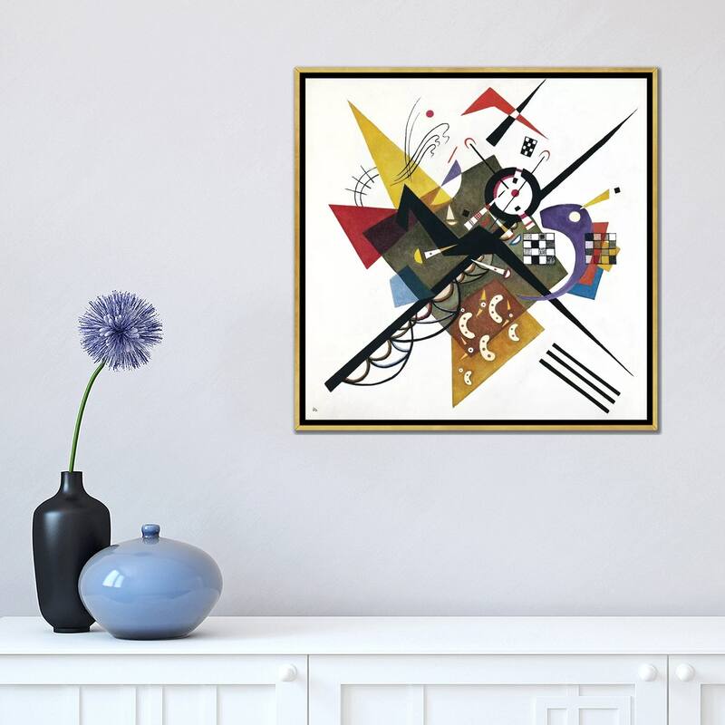 iCanvas "On White II, 1923" by Wassily Kandinsky Framed Canvas Print