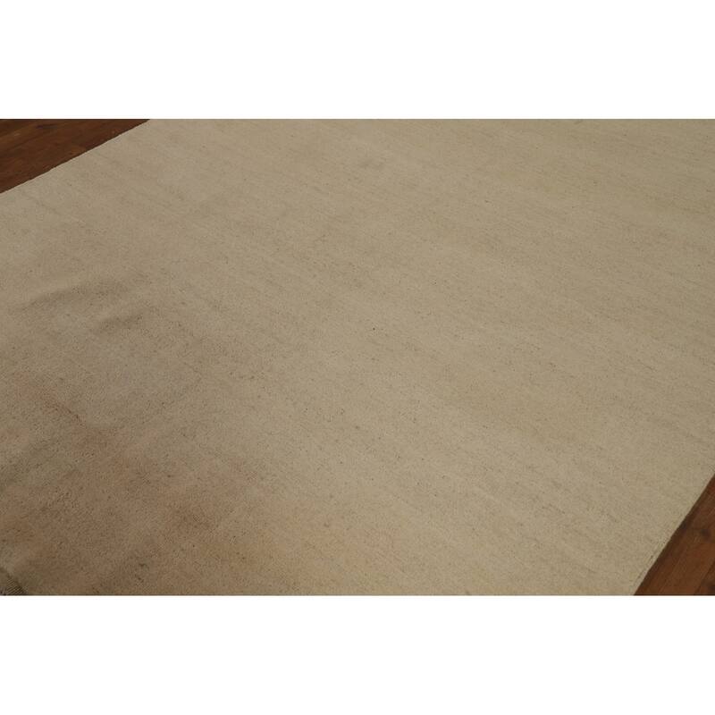 Contemporary Gabbeh Oriental Area Rug Hand-Knotted Wool Carpet - 6'0" x 8'10"