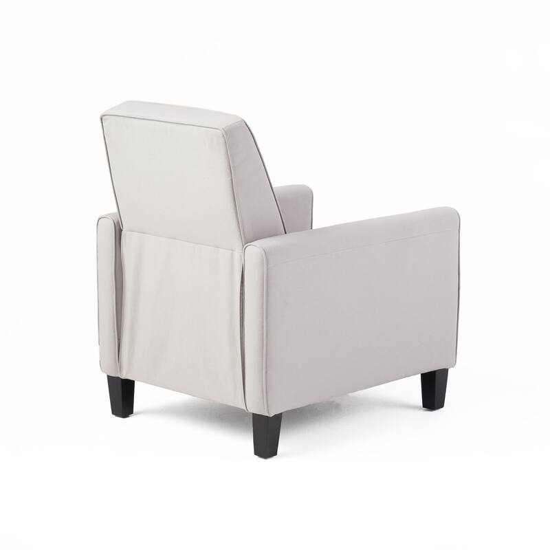Linen Push Back Chair for Elegant Home Décor