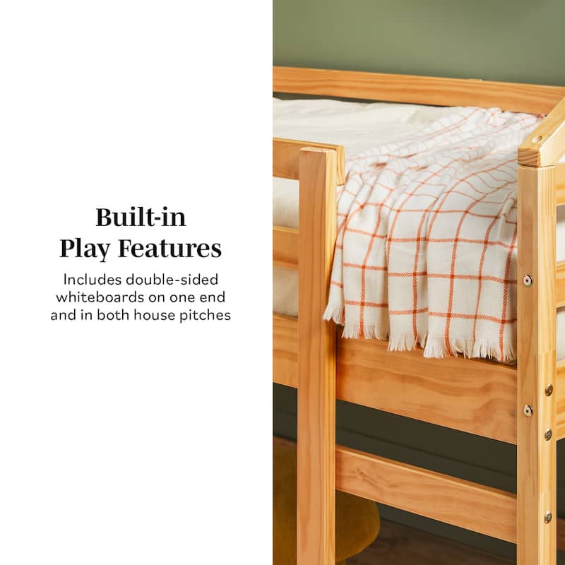 Walker Edison Wood Low Loft Bed