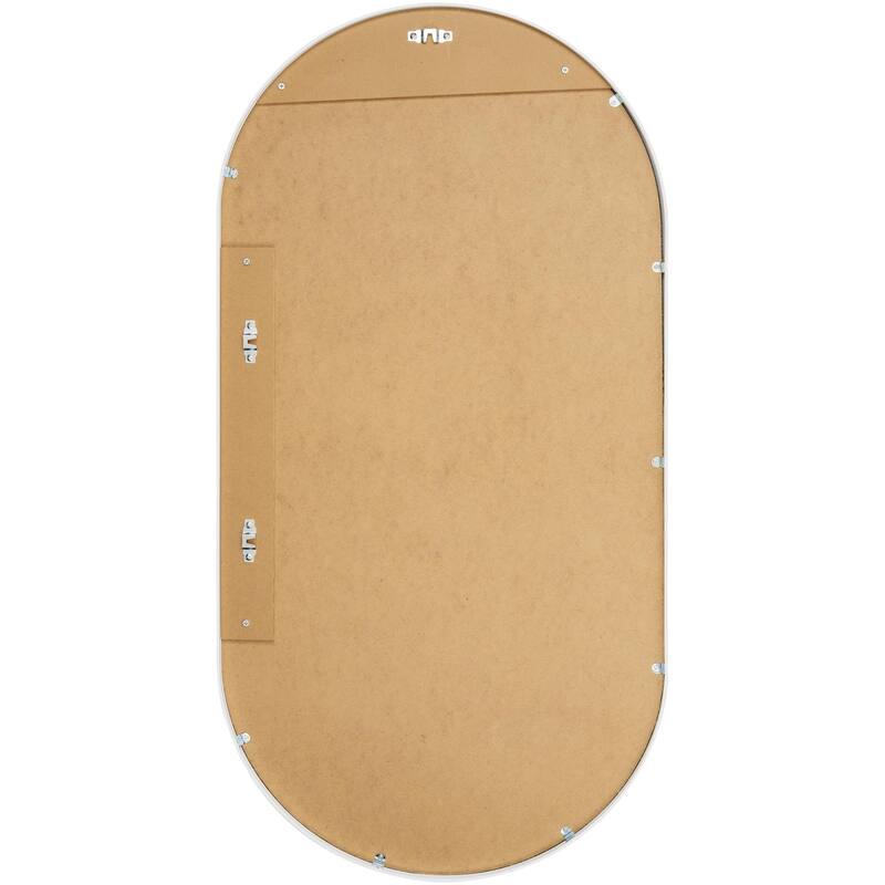 Livabliss Aranya Modern Aluminum Oval Pill-Shaped Accent Mirror