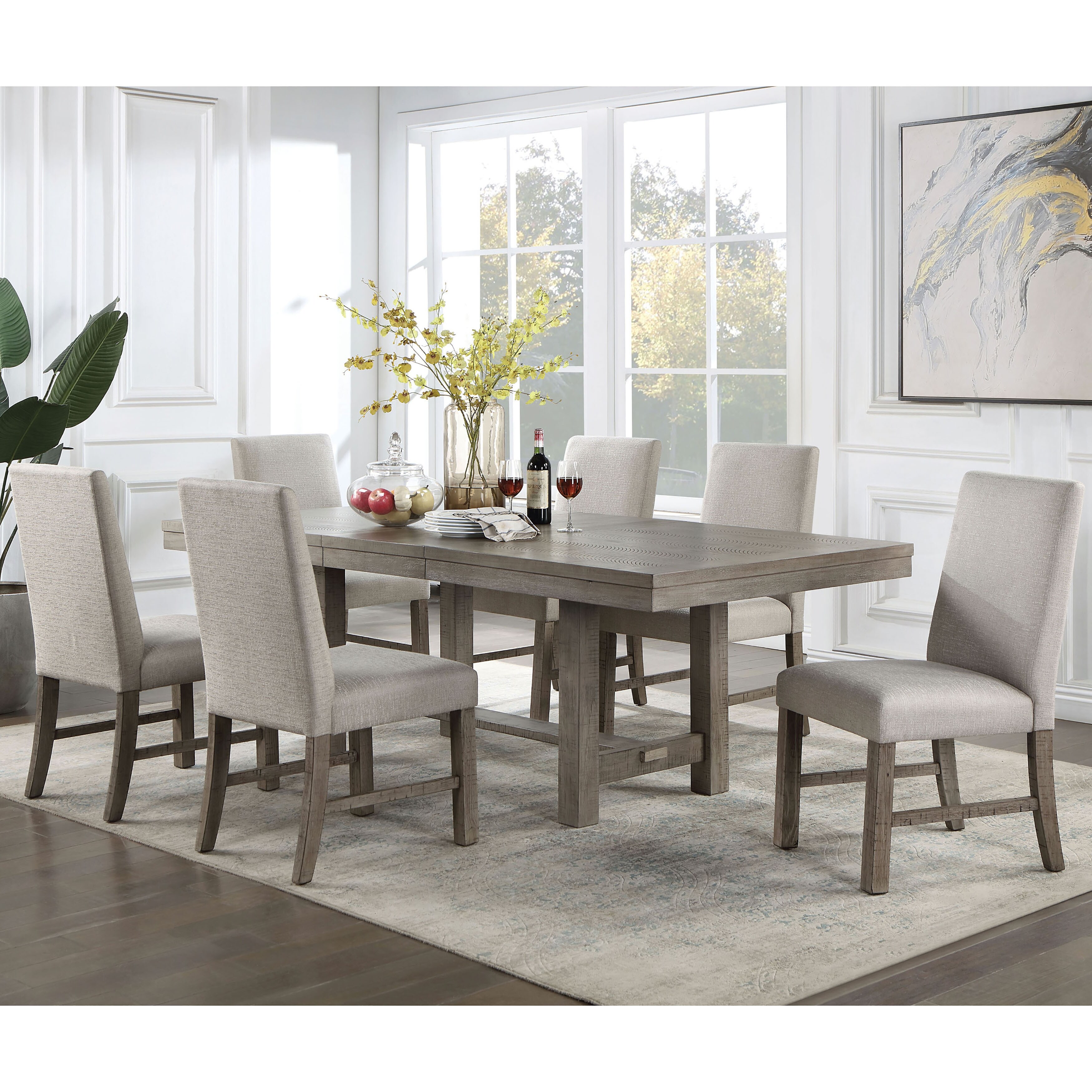 Gray dining room table sets sale