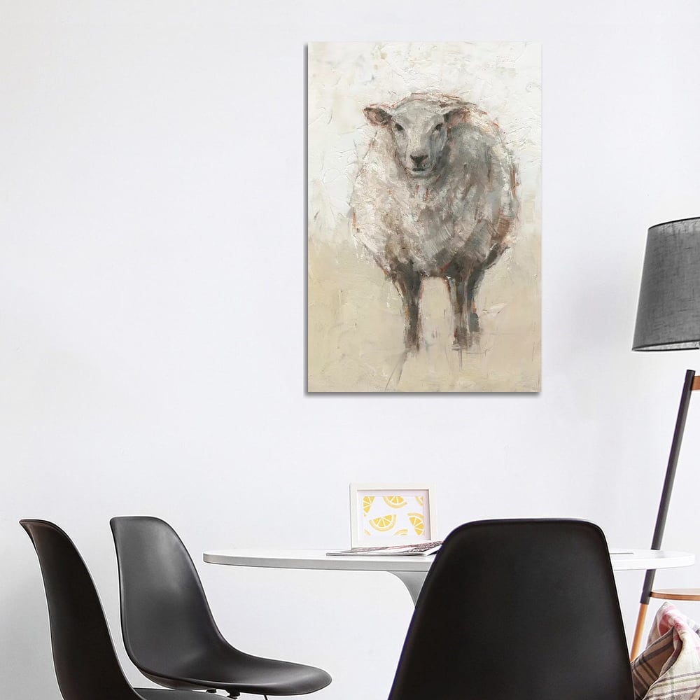 iCanvas "Fluffy Sheep I" by Ethan Harper Canvas Print