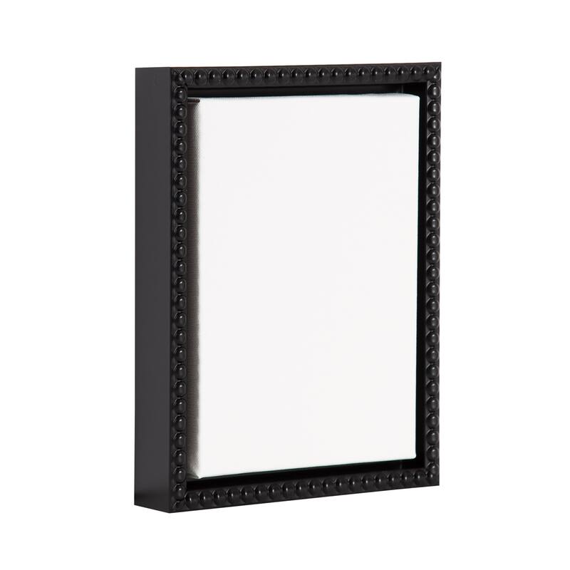 Kate and Laurel Sylvie Beaded Blank Framed Canvas - 8x10 - Black