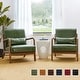 preview thumbnail 37 of 37, Glitzhome Set of 2 30.75"H Mid-Century Modern PU Leather Accent Chairs with Cushion - 25.75"W x 33.75"D x 30.75"H
