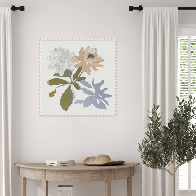 Delicate Essence No. 1 by Elara Yasna Framed Canvas Wall Art Print