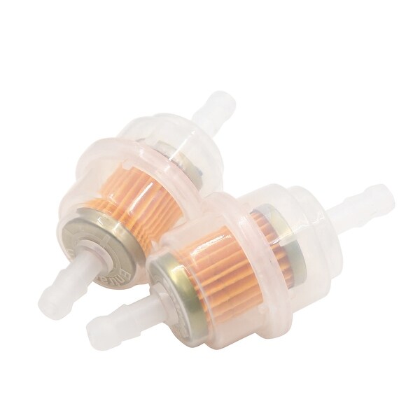 2pcs Universal Motorcycle Gasoline Inline Gas Fuel Filter with Magnet 77 x 35mm. Opens flyout.