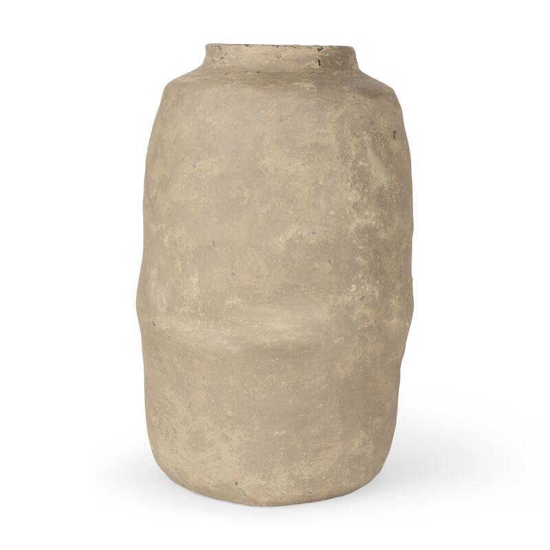 Bala Small Grey Paper Mache Vase - Large - Grey