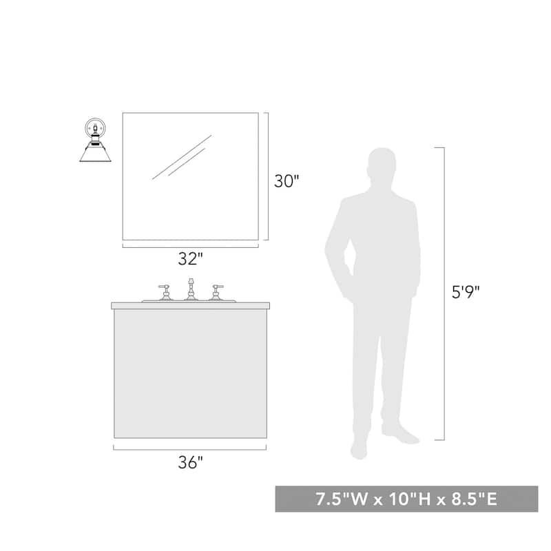Orwell 1 Light Bath Vanity