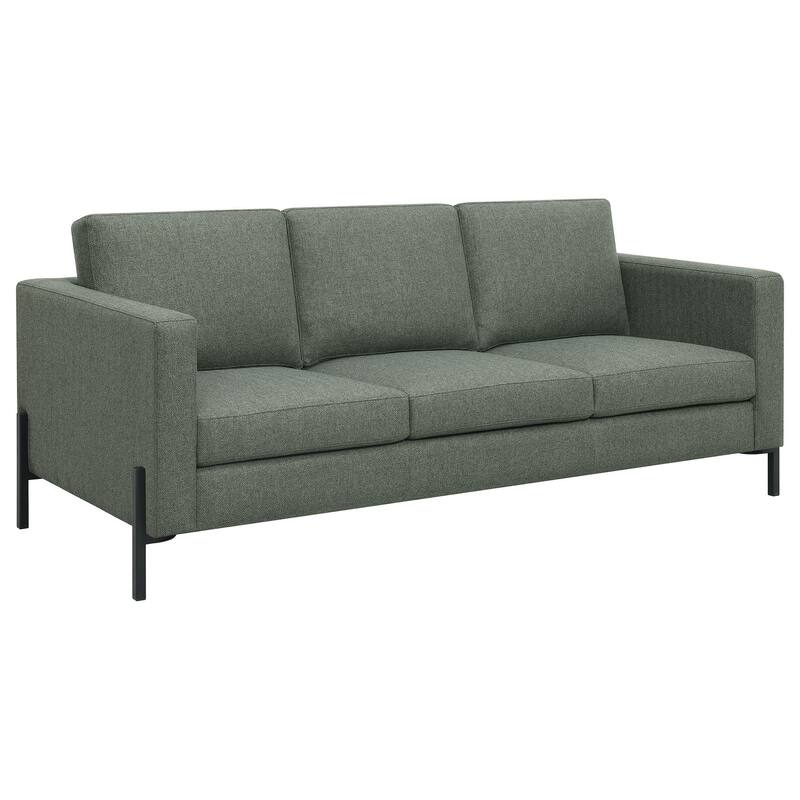 Tilly Transitional Upholstered Track Arms Sofa Set