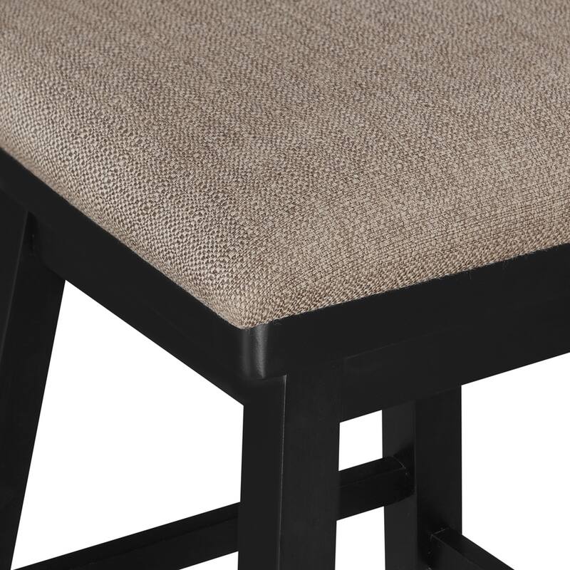 Brookline Wooden Linen Swivel Dining Room Barstool