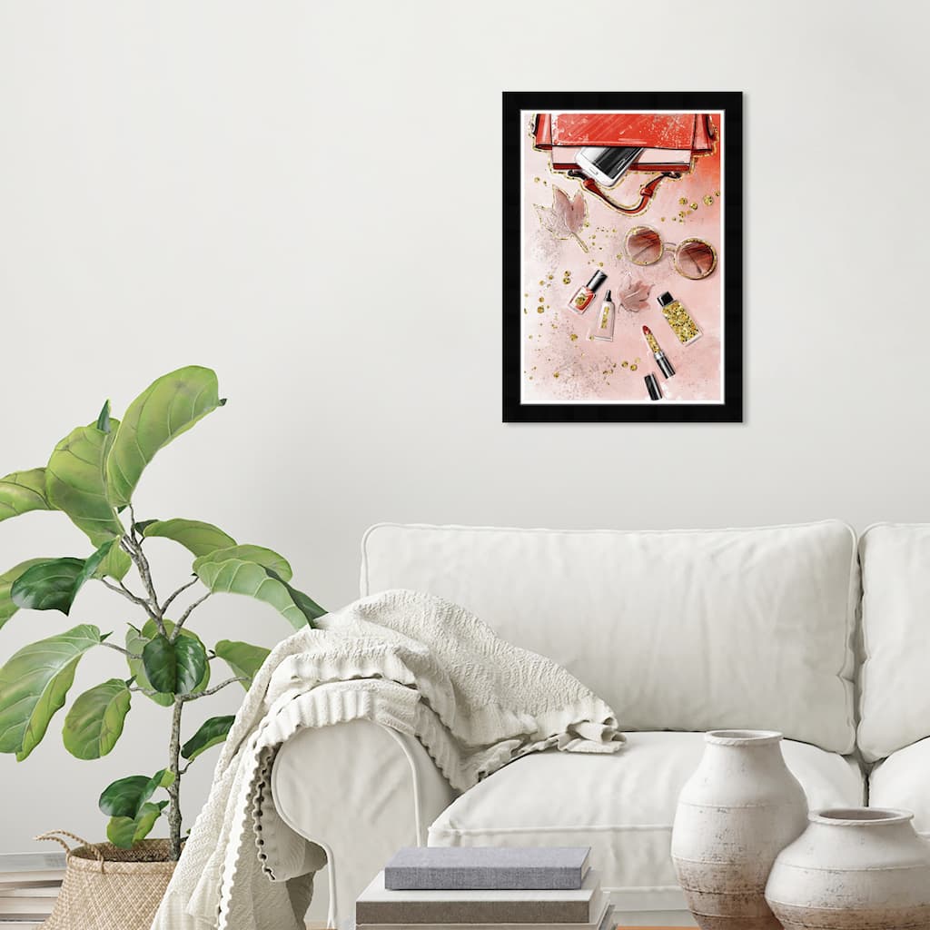 Wynwood Studio Prints Fashion and Glam Fall Books and Glams Red and Scarlet Glam Wall Art Canvas Print