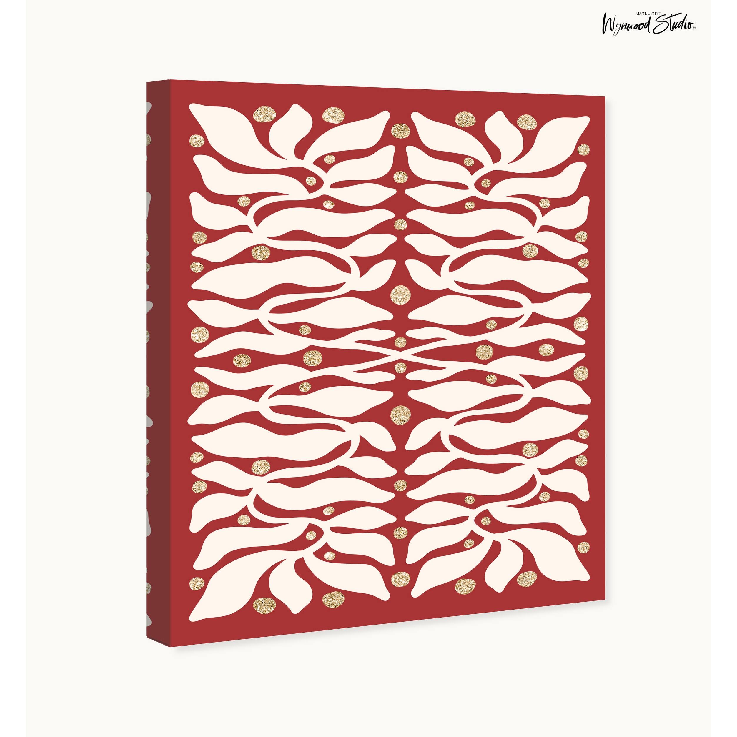 Wynwood Studio Canvas Floral and Botanical Glitter Drops on the Vines