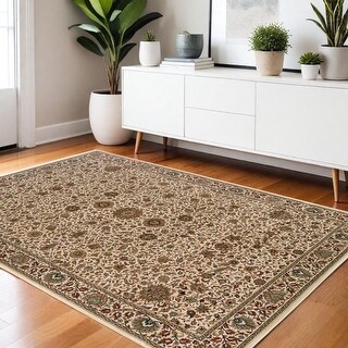 Oriental Rectangle Traditional Style Rug - 70.87' X '47.24' X '0.43 ...