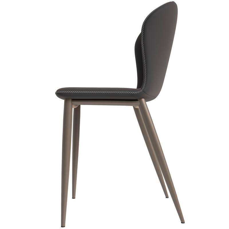 Mosaic Modern Upholstered in Fabric Dining Chair With Metal Legs Set of 4