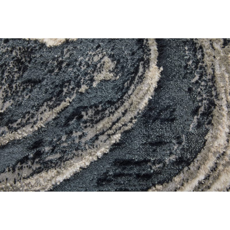 Grand Bazaar Orin Machine Made Abstract Modern Area Rug