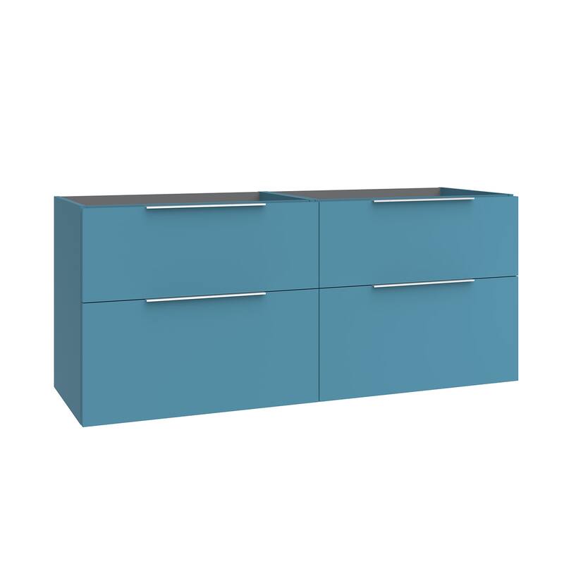 WS Bath Collections Dalia C140D.000 Dalia 58" Double Wall Mounted - Island Matte