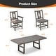 preview thumbnail 33 of 92, Versatile Outdoor Dining Sets w Swivel/Folding Chairs & Steel Slat Table and HDPE Dining Table Set for Gardens, Patios