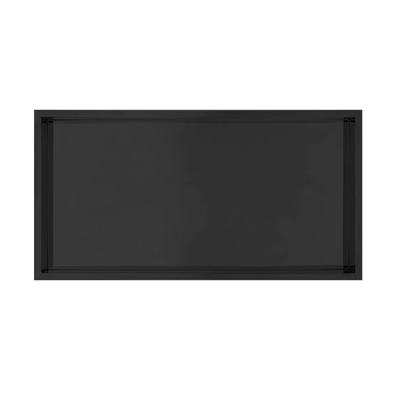 Swiss Madison SM-SWN00 Voltaire 12" x 24" x 4" Stainless Steel Shower - Matte Black