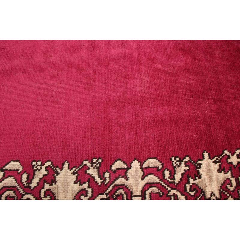 ECARPETGALLERY Hand-knotted Andelz Burgundy Wool Rug - 2'4 x 12'1