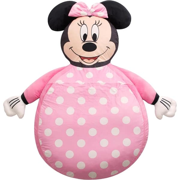 slide 2 of 6, Disney Minnie Mouse Oversized Floor Lounger for Kids,Nap/Play Mat