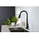 preview thumbnail 16 of 22, High Arc Single Handle Kitchen and Bathroom Sink Faucet with Deck Plate Matte Black
