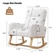 preview thumbnail 178 of 185, HOMYKA 28" Wide Rocking Chair for Nursery with Solid Wood Leg