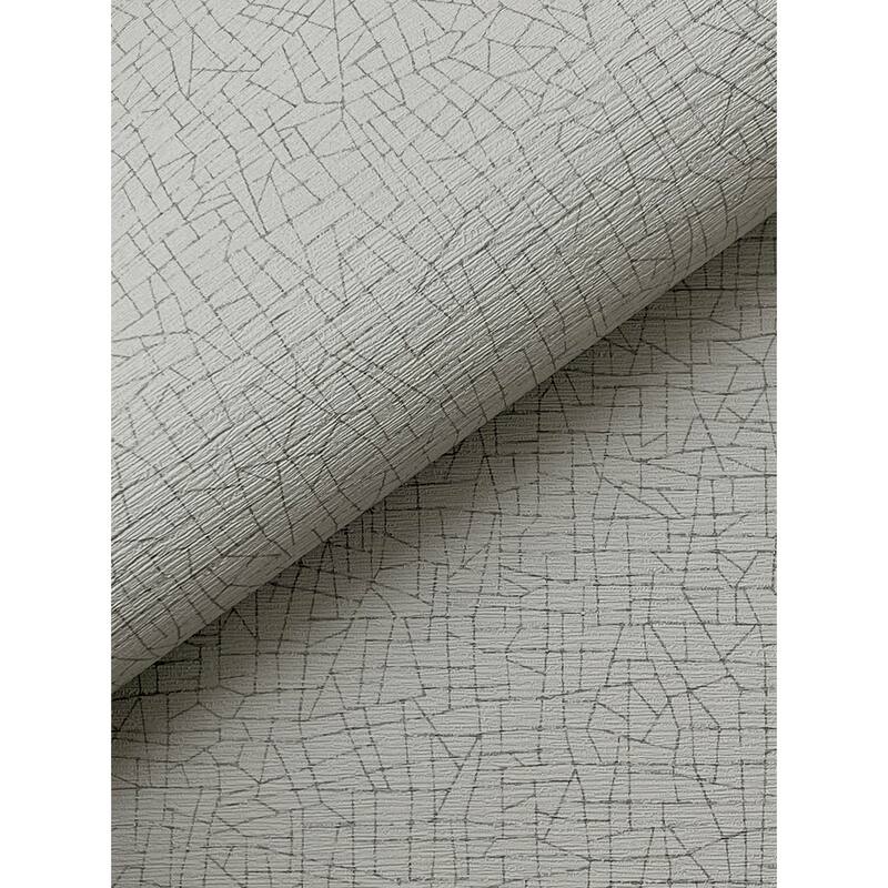 Warner Cary Grey Petite Maze Wallpaper