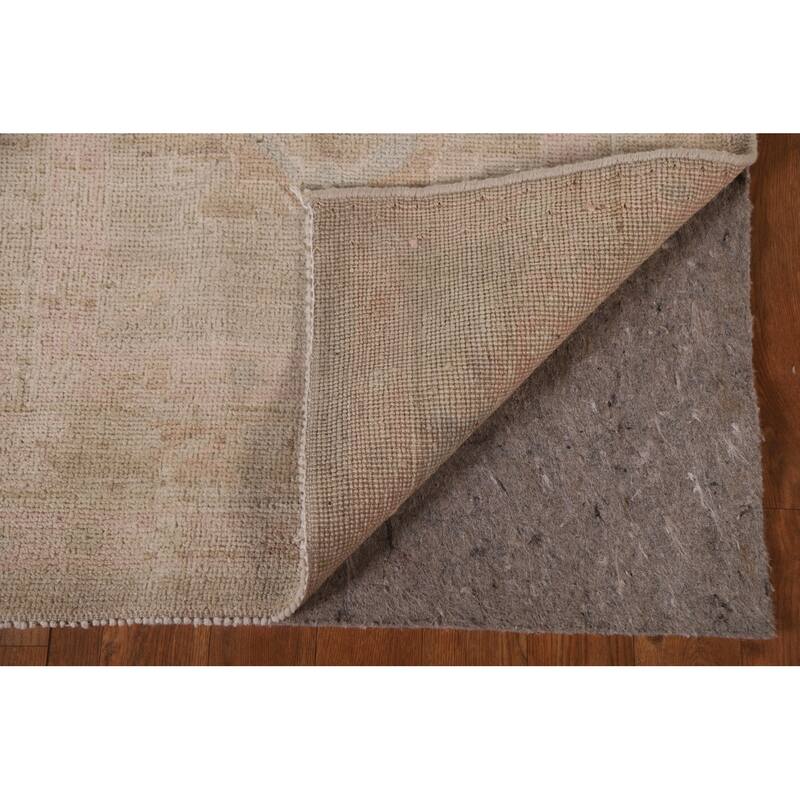 Oushak Oriental Runner Rug Hand-knotted Vegetable Dye Wool Carpet - 2'6"x 9'8"