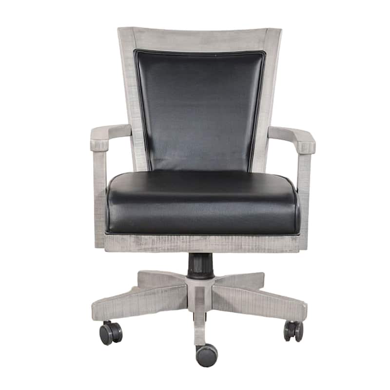 Zeka Game Chair with Wheels, Tilt, Swivel and Gas Lift, Gray Mahogany