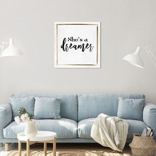 Oliver Gal 'Dreamer' Typography and Quotes Wall Art Canvas Print ...