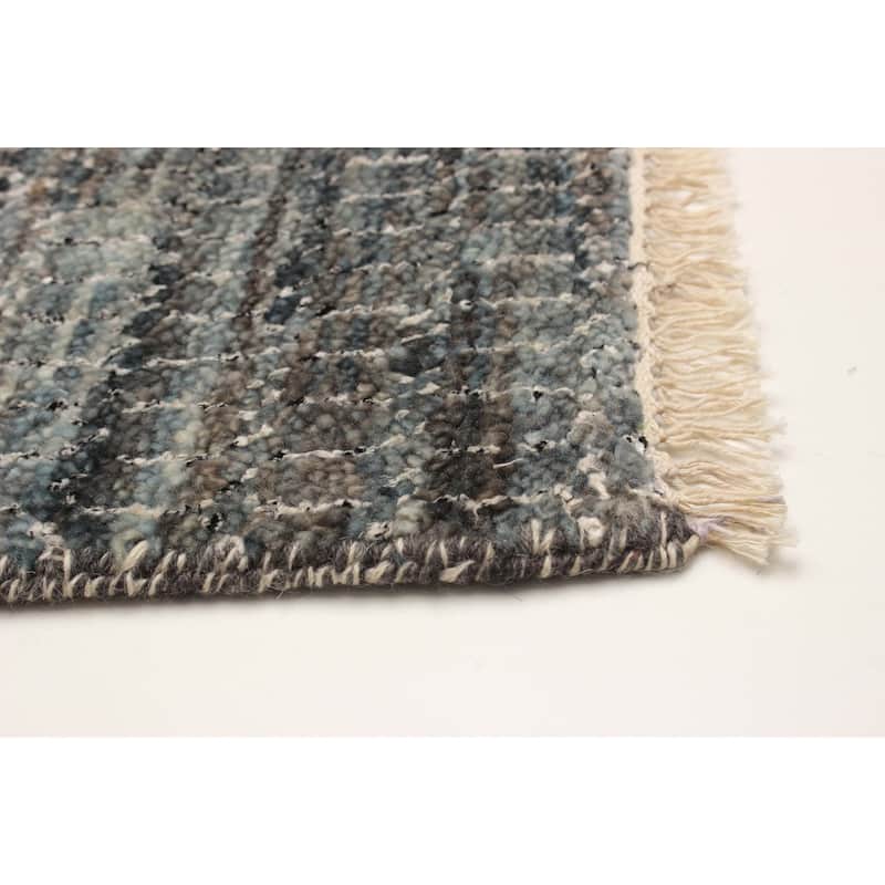 ECARPETGALLERY Hand-knotted Silk Shadow Multi Color Viscose, Wool Rug - 2'8 x 13'0