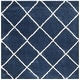 preview thumbnail 56 of 161, SAFAVIEH Hudson Shag Estella Diamond Trellis 2-inch Thick Rug 11' Square - Navy/Ivory