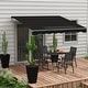preview thumbnail 9 of 17, Outsunny Set of 3 Tall Planters, Outdoor & Indoor Flower Pot Set for Front Door, Entryway, Patio and Deck