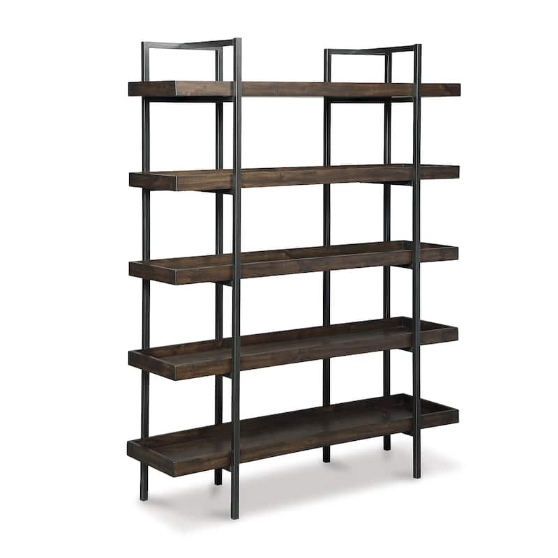 Signature Design by Ashley Starmore Brown/Black Home Office Desk and Storage