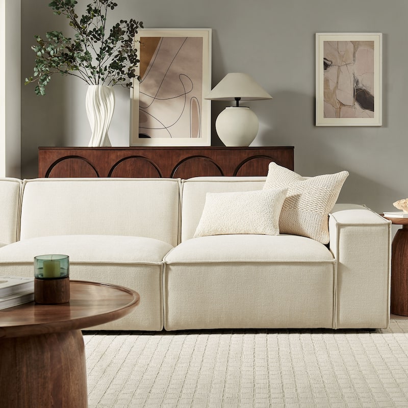 Restore 3-Piece Performance Fabric Upholstered Modular Sofa Set