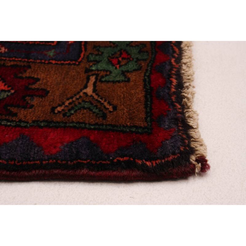 ECARPETGALLERY Hand-knotted Anadol Red Wool Rug - 3'6 x 9'0