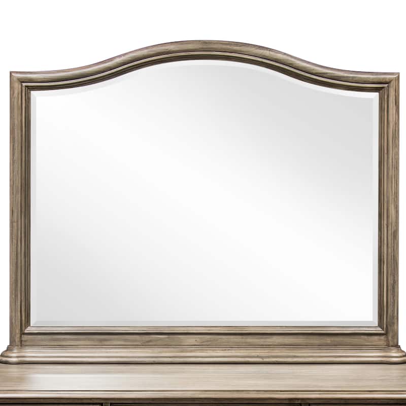 Fusi Rustic Natural Tone Wood 7-Drawer 2-piece Dresser and Mirror Set by Furniture of America